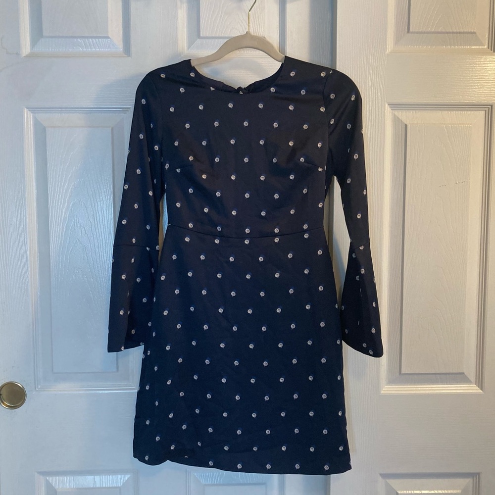 NWT Banana Republic LS Pearl Print Dress size 00P